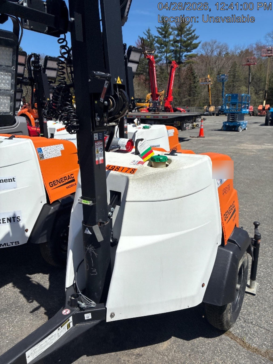 2025 Generac MLTS-4 Diesel, Mitsubishi L2E, 7.1 hp @1800 rpm, Flex Switch 120V Input, Powerzone Controller, (4) 320W LED Lights, 4kW Generator, 39.9 Gal Fuel Tank, 2" Ball