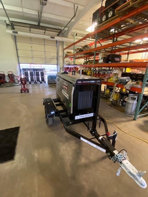 2019 Lincoln Electric Vantage 322 Welder Ready-Pak 3, Two wheel trailer, Fender and Light kit, Cable Rack
