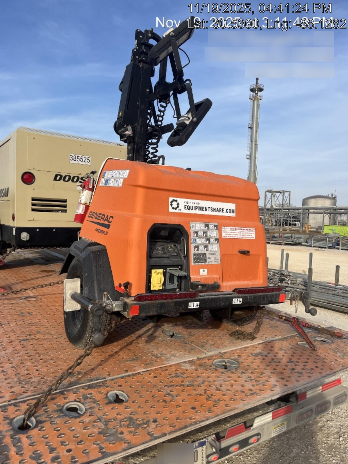2023 Generac MLT2 Diesel, Flex Switch 120V Input, Powerzone Controller, 
(4) 320W LED Lights, 4kW Generator, 39.9 Gal Fuel Tank, 2" Ball, T3