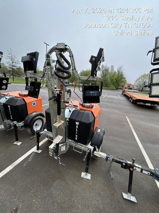 2025 Wanco WLTT-4MM4K Diesel, Mitsubishi L2E, 9.0HP @1800 rpm, Deep Sea Controller, Shore Power Plug, Auto Start, (4) 350W LED Floodlights, 4kW Generator, 60 Gal Fuel Tank, 2" Ball, T3