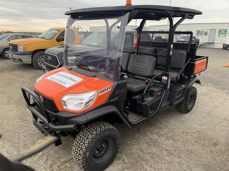 2021 Kubota RTV-X1140W-H Plastic Canopy, Windshield Acrylic Clear, LED Strobe Light, Wire Harness Kit, Back up Alarm