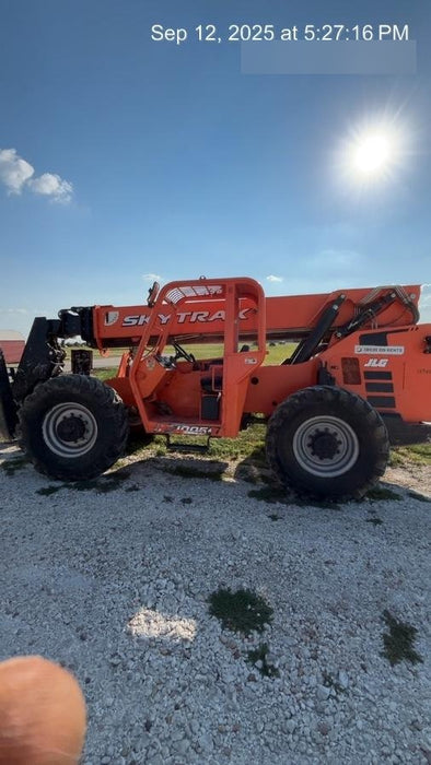 2018 Skytrak 10054 Skytrak 10054 10K Telehandler w/Open ROPS Solid Tires, LED Work Lights, Rotating Beacon, 60" Carriage/60" Forks