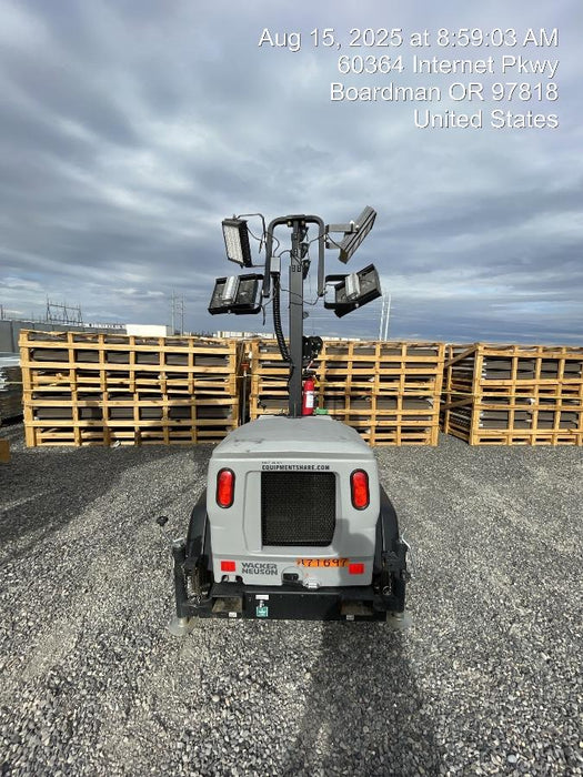 2024 Wacker Neuson LTT4 Diesel, Kohler KDW702, Deep Sea Controller, Auto Start, LED 320W, Bypass Outlet, T3