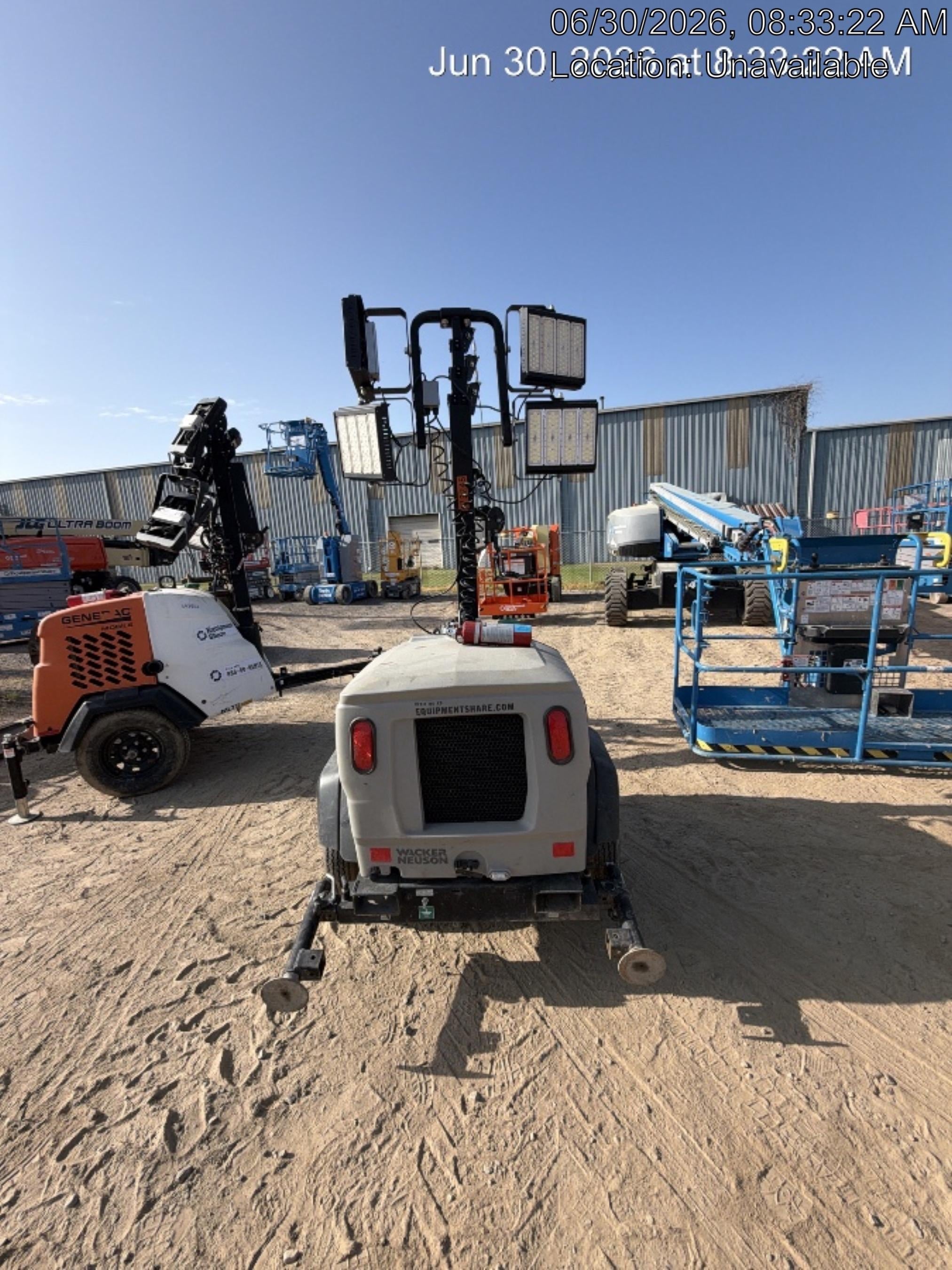 2024 Wacker Neuson LTT4 Diesel, Kohler KDW702, Deep Sea Controller, Auto Start, LED 320W, Bypass Outlet, T3