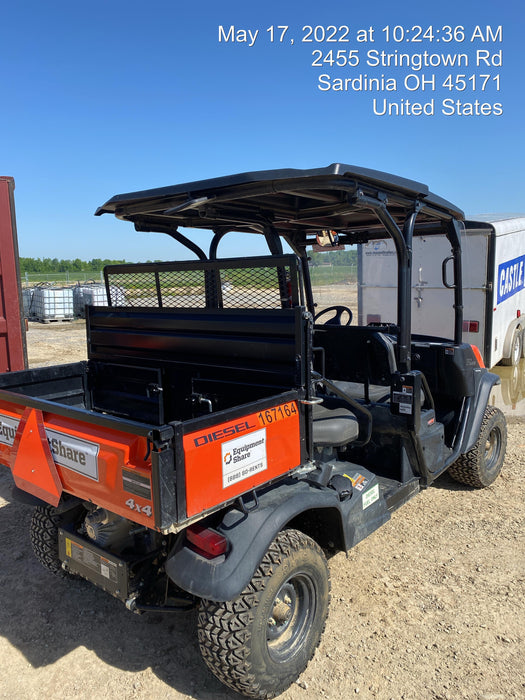 2022 Kubota RTV-X1140W-H Plastic Canopy, Windshield Acrylic Clear, LED Strobe Light, Wire Harness Kit, Back up Alarm