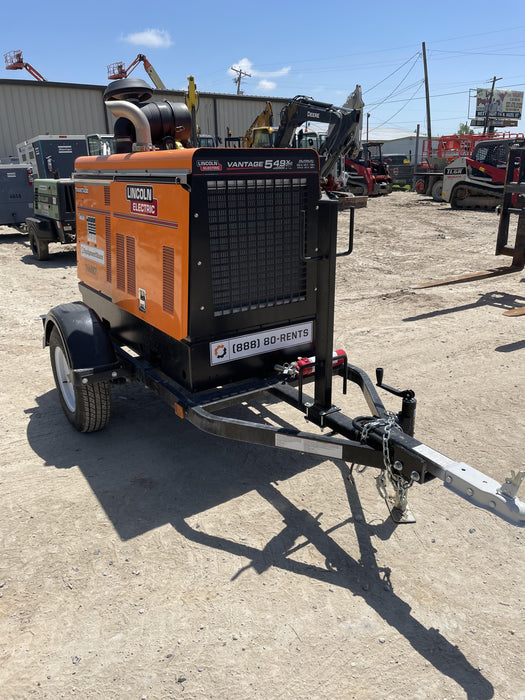 2021 Lincoln Electric Vantage 549X Ready Pak 3, ORANGE (includes trailer, cable rack, fender light kit)