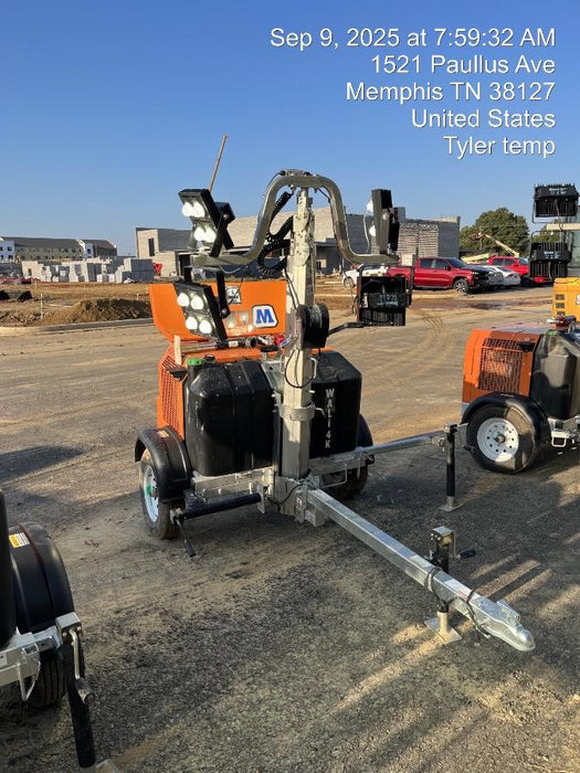 2024 Wanco WLTT-4MM4K Diesel, Mitsubishi L2E, 9.0HP @1800 rpm, Deep Sea Controller, Shore Power Plug, Auto Start, (4) 350W LED Floodlights, 4kW Generator, 60 Gal Fuel Tank, 2" Ball, T3