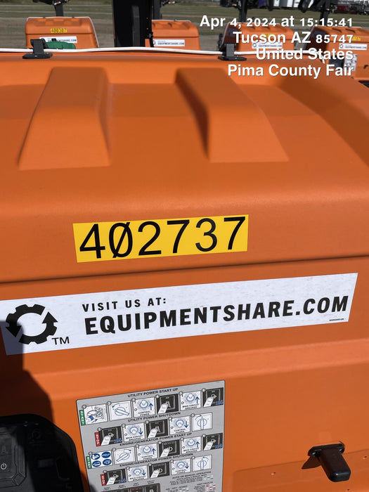 2024 Generac MLT2 Diesel, Flex Switch 120V Input, Powerzone Controller, 
(4) 320W LED Lights, 4kW Generator, 39.9 Gal Fuel Tank, 2" Ball, T3