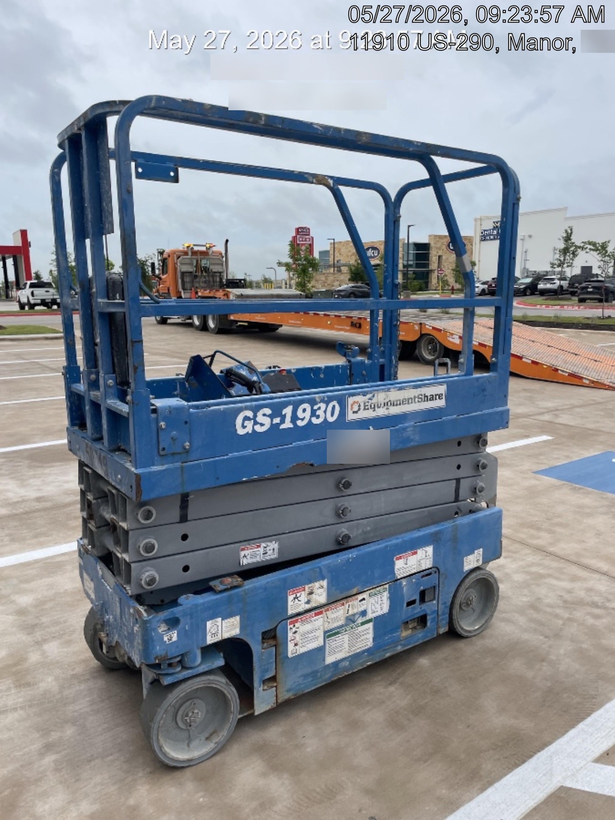 2019 Genie GS-1930 Fixed Rails with Chain Entry