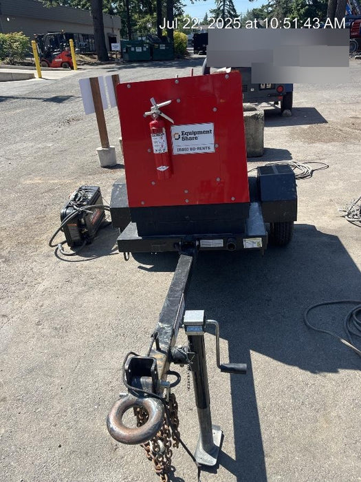 2022 Shindaiwa DGW400MDL Kubota D902 Engine, 23 HP, Dual Op Welder, Wire, Arc, Droop Stick, Tig, and CC Stick Functionality, Simulphase, 3 Phase and 1 Phase Gen Output, Single Axle NB Trlr, Slr Trckl Chrg 12V 12W, Fire Ext