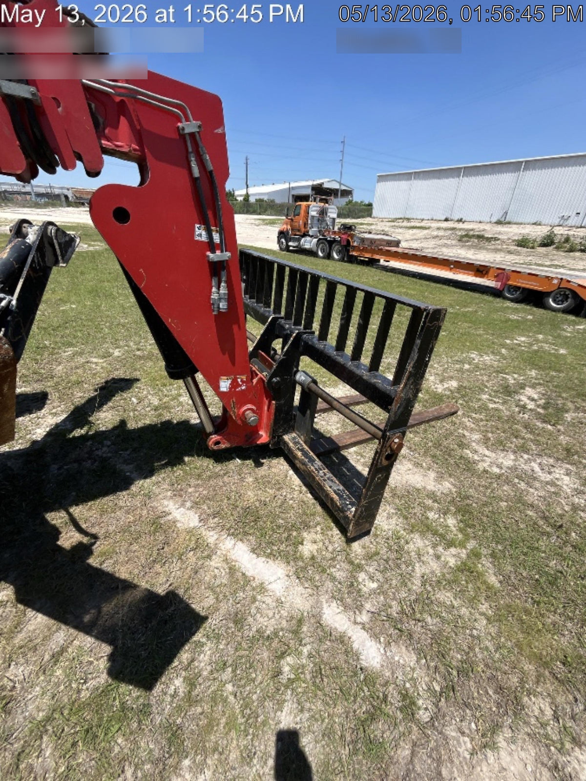 2019 Manitou MTA10055 Cab/Heat/Air, 120 HP, Solid Tires, Work Lights, Lift Hook, Auxiliary Hydraulics 66" Carriage and 60" Forks