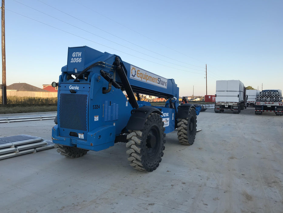 2017 Genie GTH-1056 Genie GTH1056, Solid Tires, 60" carriage, Open ROPS