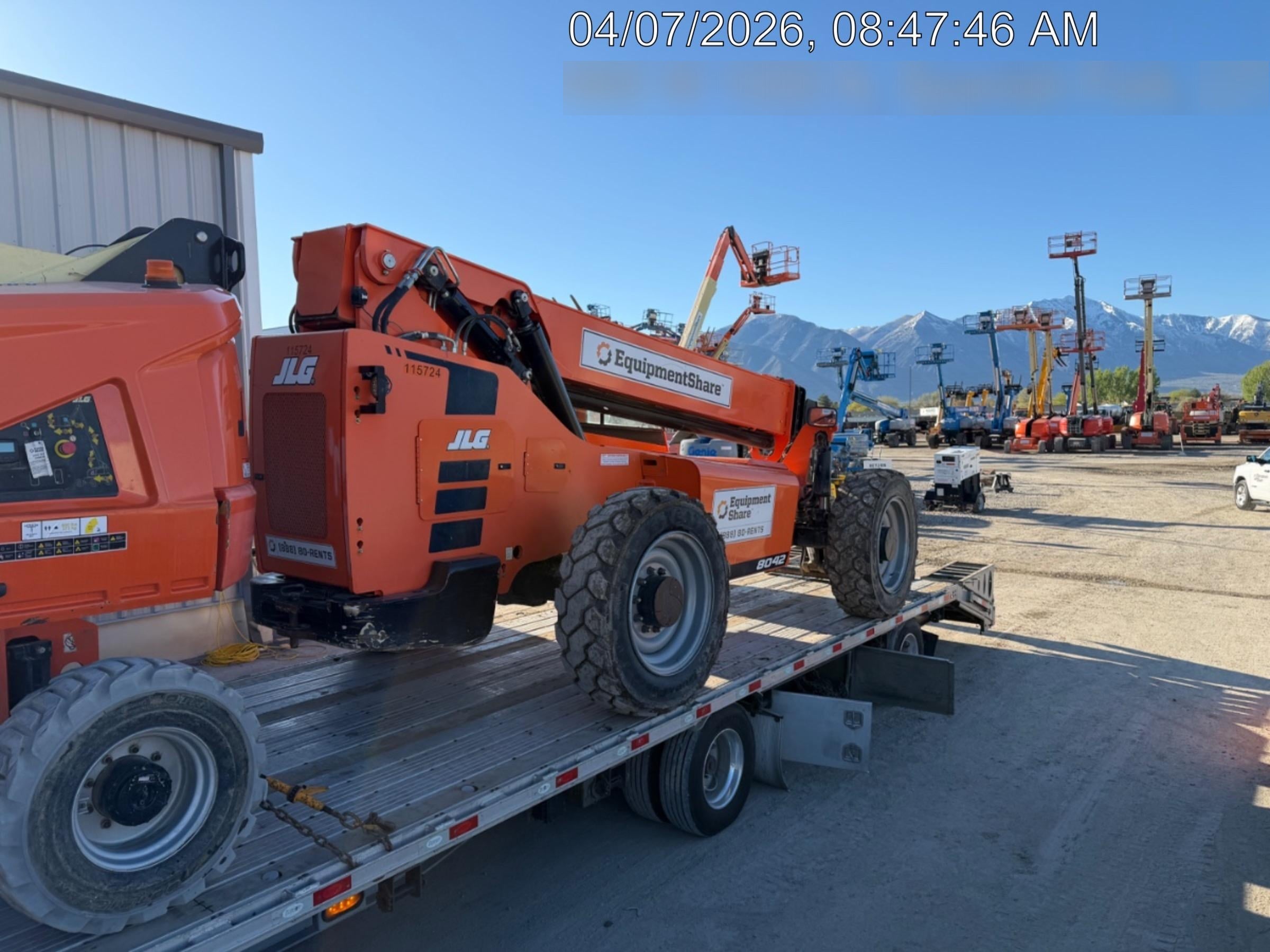 2020 Skytrak 8042 74 Hp, Cab-Heat ONLY, FF Tires, Work Lights, Beacon, Aux Hydraulics, Back up Alarm, Lifting Eye, ES Decals