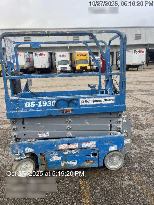 2019 Genie GS-1930 Fixed Rails with Chain Entry