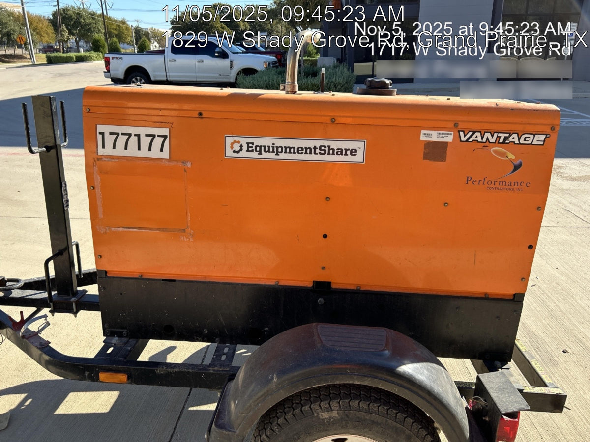 2021 Lincoln Electric Vantage 322 Vantage 322 Ready Pak 3 w/ Decals, ORANGE (includes trailer, cable rack, fender light kit) NO Telematics