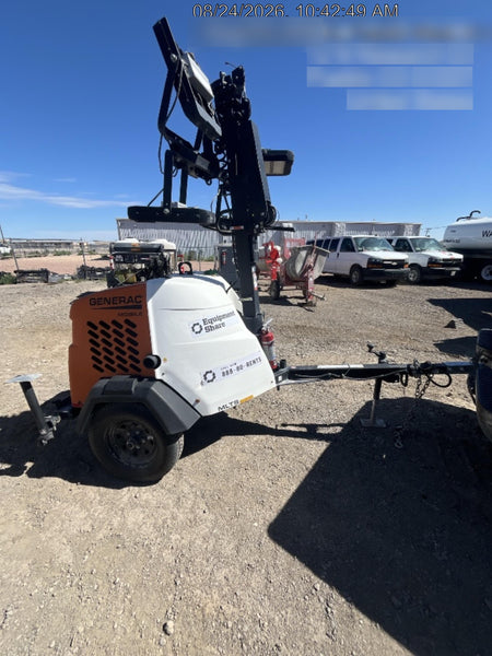 2023 Generac MLT2 Diesel, Flex Switch 120V Input, Powerzone Controller, 
(4) 320W LED Lights, 4kW Generator, 39.9 Gal Fuel Tank, 2" Ball, T3