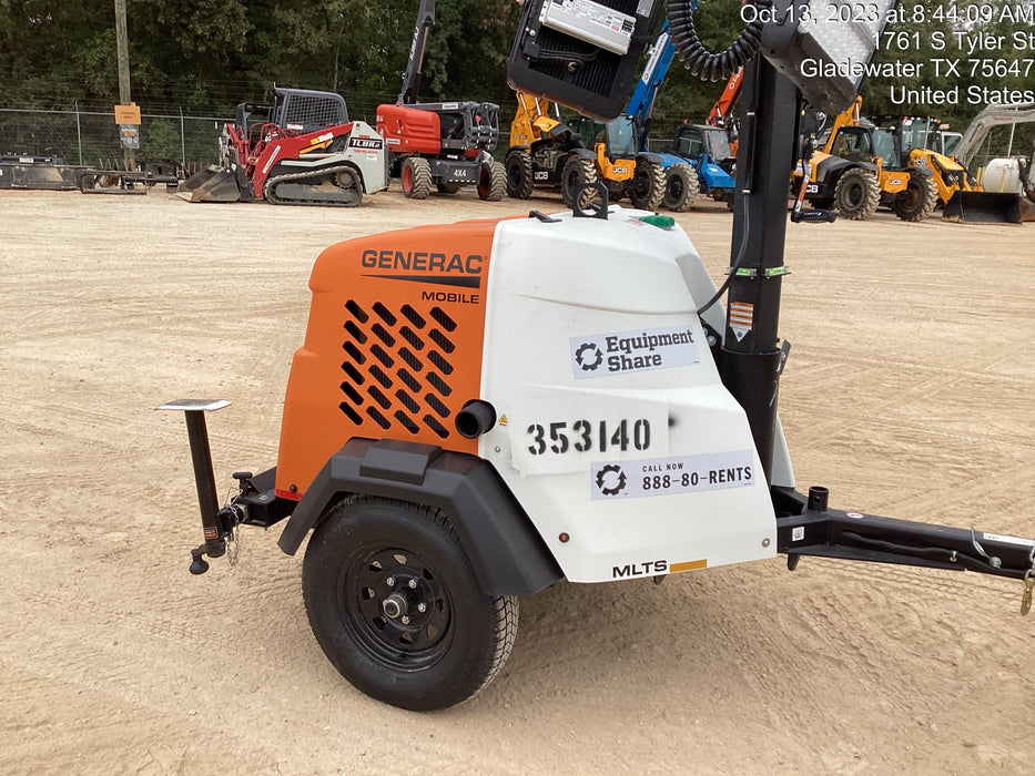 2023 Generac MLT2 Diesel, Flex Switch 120V Input, Powerzone Controller, (4) 320W LED Lights, 4kW Generator, 39.9 Gal Fuel Tank, 2" Ball, T3