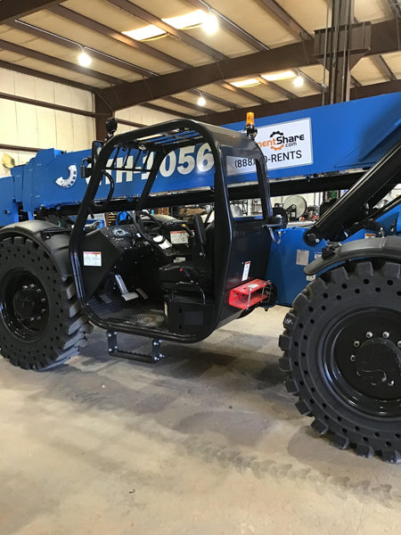 2019 Genie GTH-1056 Canopy, Solid RT Tires, LED Work Lights, Beacon 60" QA Carriage, 60" Forks