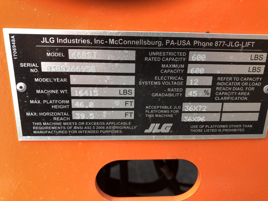 2019 JLG 460SJ