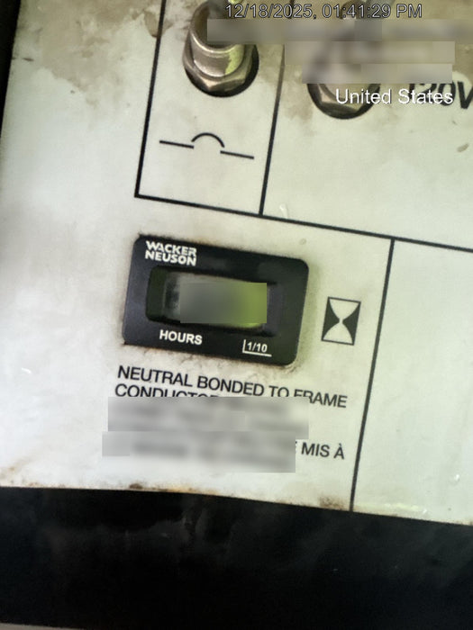 2017 Wacker Neuson LTV6L-MH Wacker Neuson 6 kW Towable Light Generator