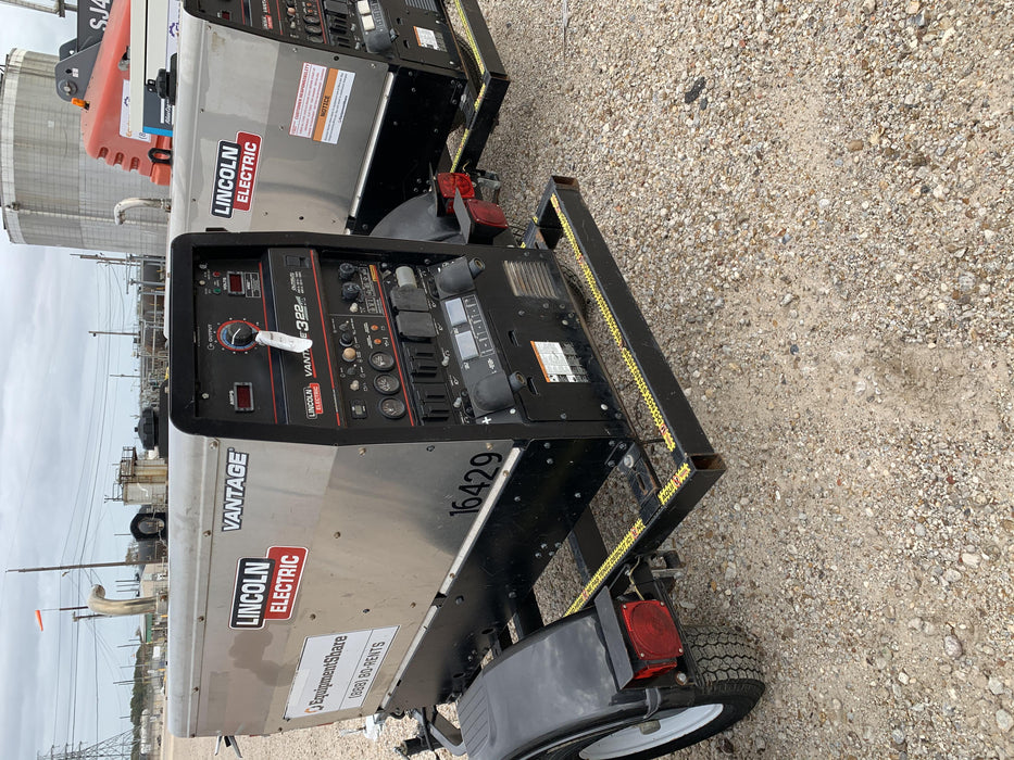 2018 Lincoln Electric Vantage 322 Lincoln Vantage 322 Welder Ready Pak 3 - Vantage 322, Trailer, Fender and light kit, Cable rack