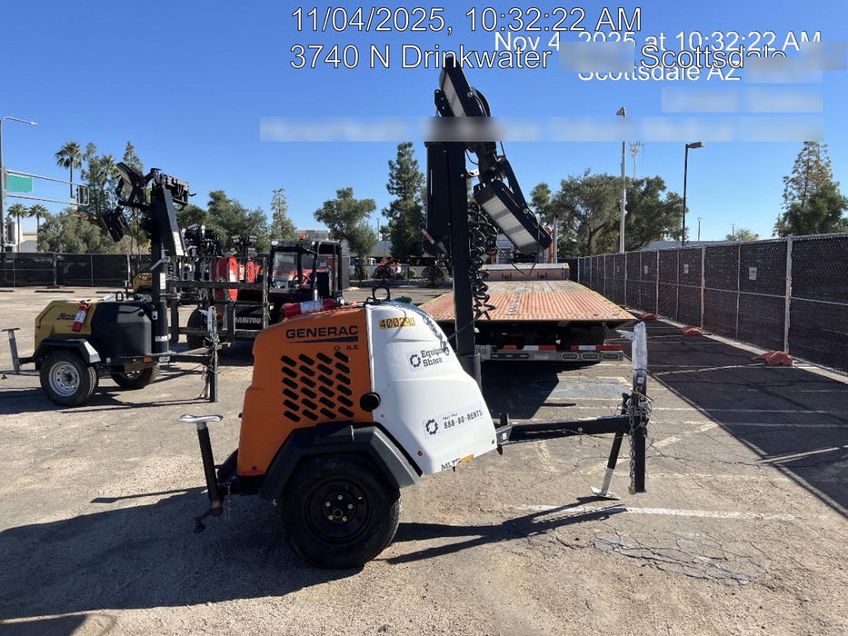 2024 Generac MLT2 Diesel, Flex Switch 120V Input, Powerzone Controller, 
(4) 320W LED Lights, 4kW Generator, 39.9 Gal Fuel Tank, 2" Ball, T3