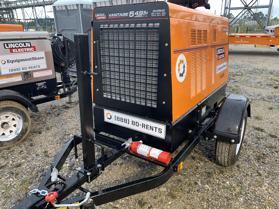 2021 Lincoln Electric Vantage 549X Ready Pak 3, ORANGE (includes trailer, cable rack, fender light kit)