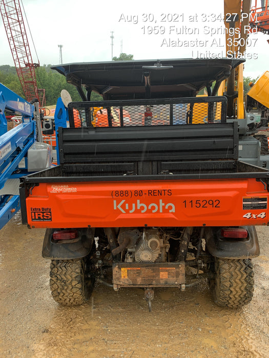 2020 Kubota RTV-X1140WL-H 4 Passenger Cart with Metal Top, windshield, strobe light, harness, and backup alarm