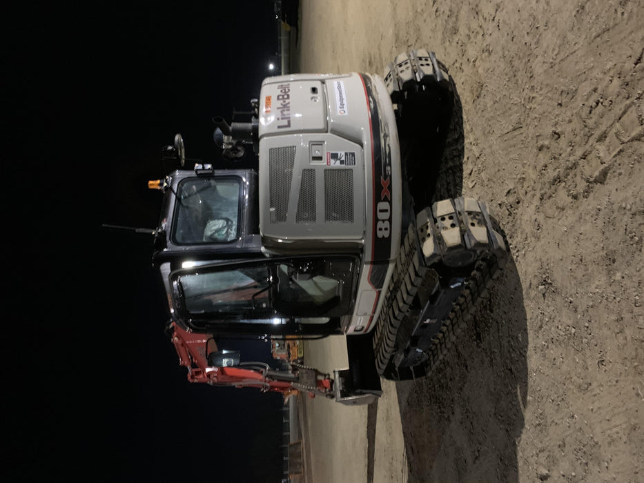 2020 Link-Belt 80X3EX 7'2" ARM, 17.7" rubber tracks, Multi function aux hydraulics