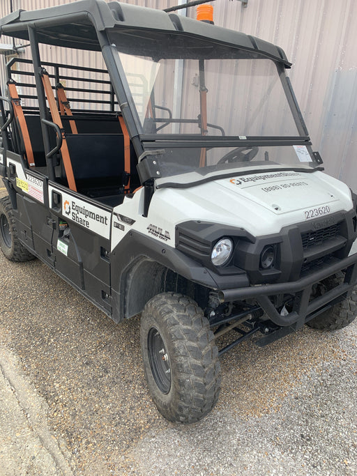 2022 Kawasaki Mule PRO-DXT Standard Options, Backup Alarm, Beacon, Plastic Hard Top, Poly Windshield, Horn Kit