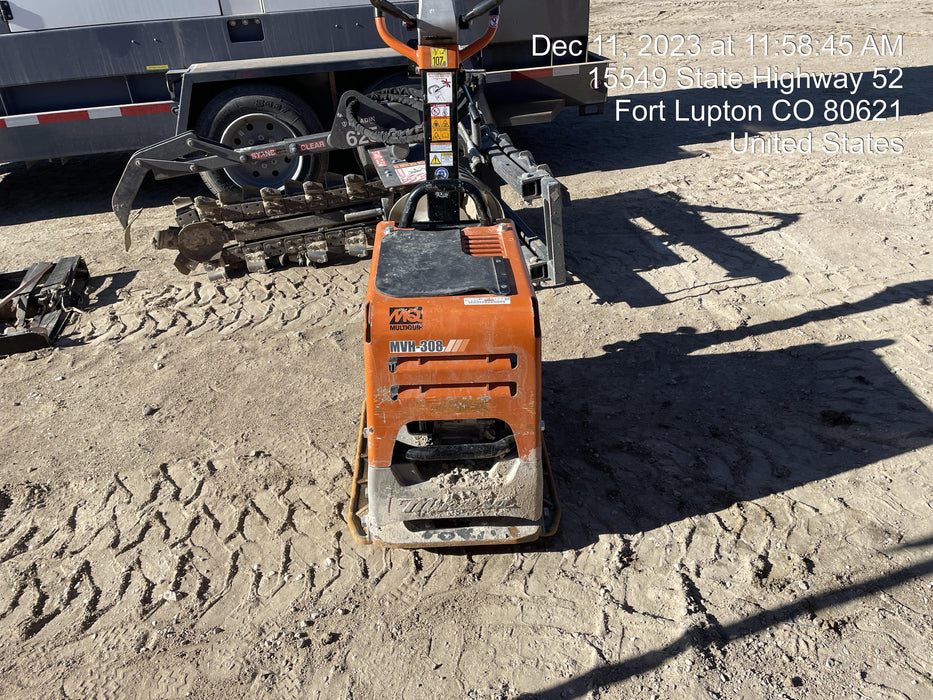 2023 Multiquip MV308GH Honda GX270, 18" Plate, Tachometer