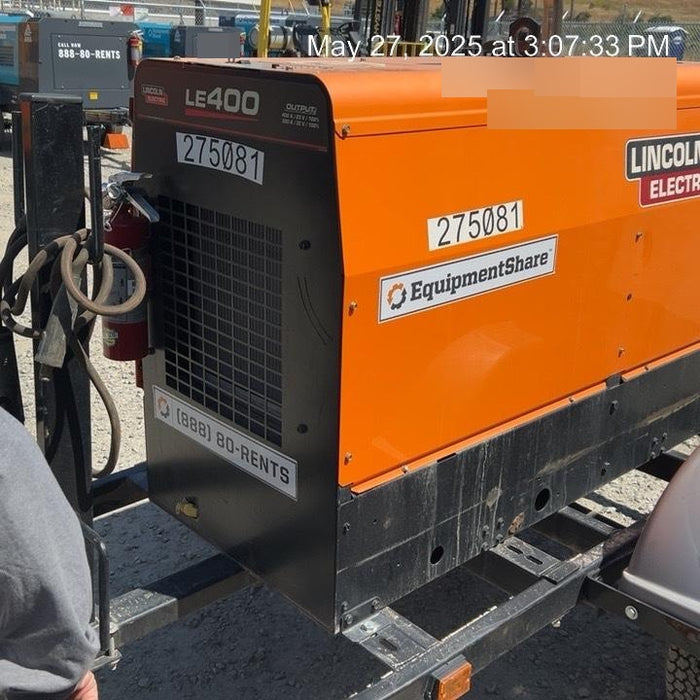 2022 Lincoln Electric LE400 Kubota V1505, Trlr, Cable Rack, Light Kit, ES Decals, T3