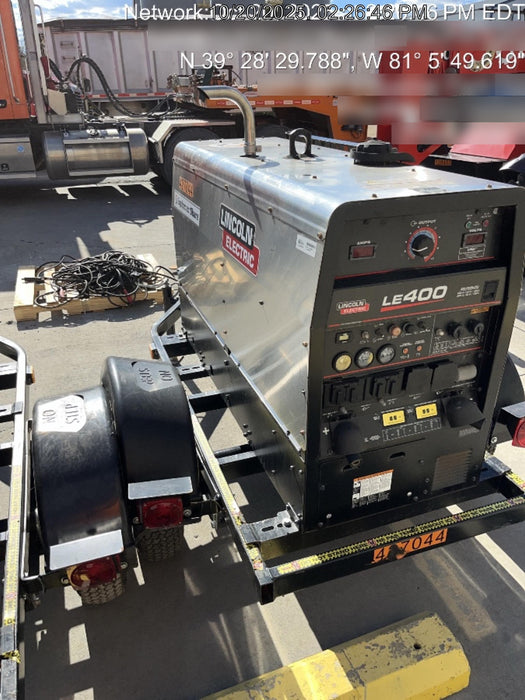 2024 Lincoln Electric LE400 Kubota V1505, Trlr, Cable Rack, Light Kit, ES Decals, T3