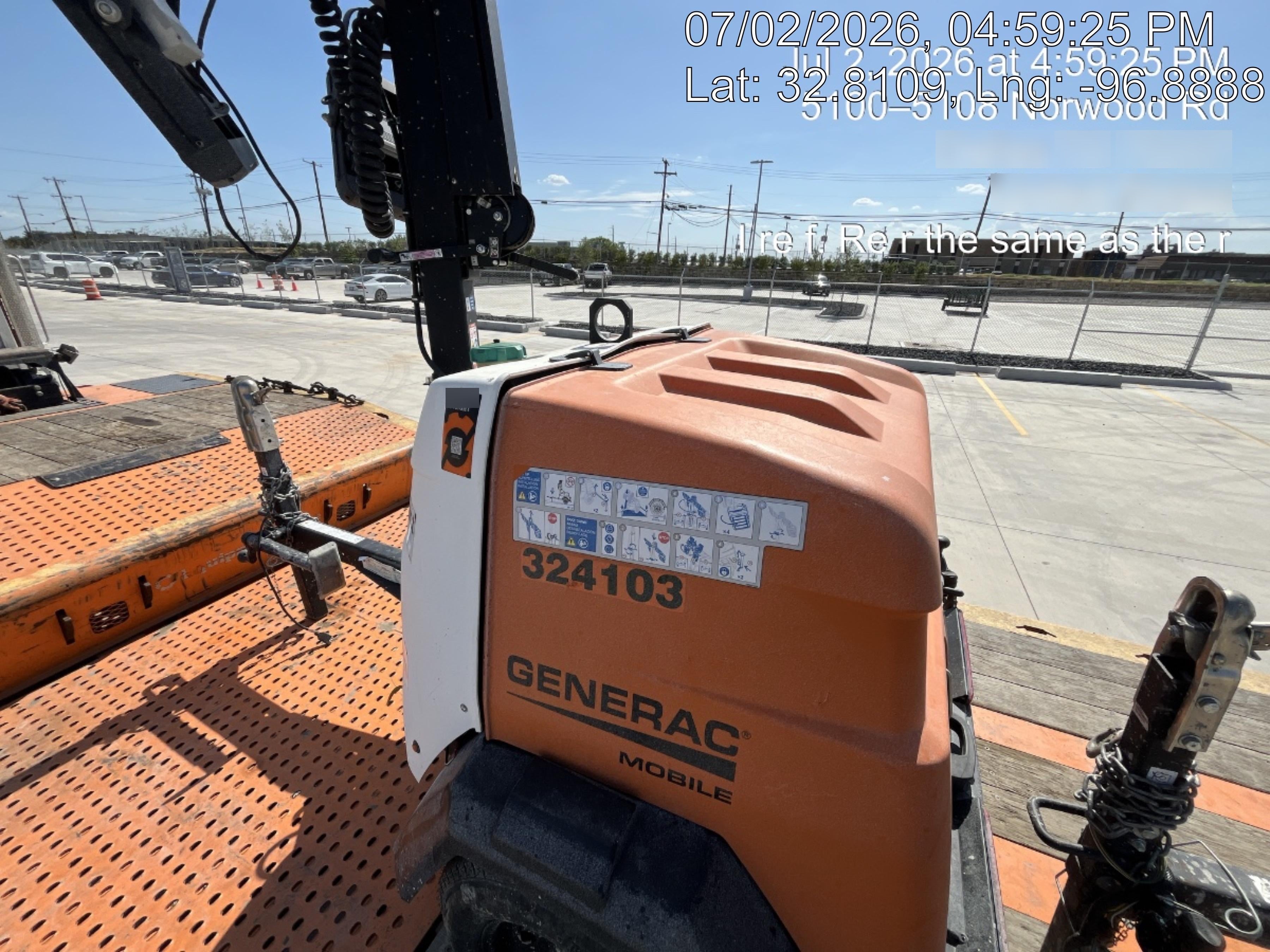 2023 Generac MLT2 Diesel, Flex Switch 120V Input, Powerzone Controller, (4) 320W LED Lights, 4kW Generator, 39.9 Gal Fuel Tank, 2" Ball, T3