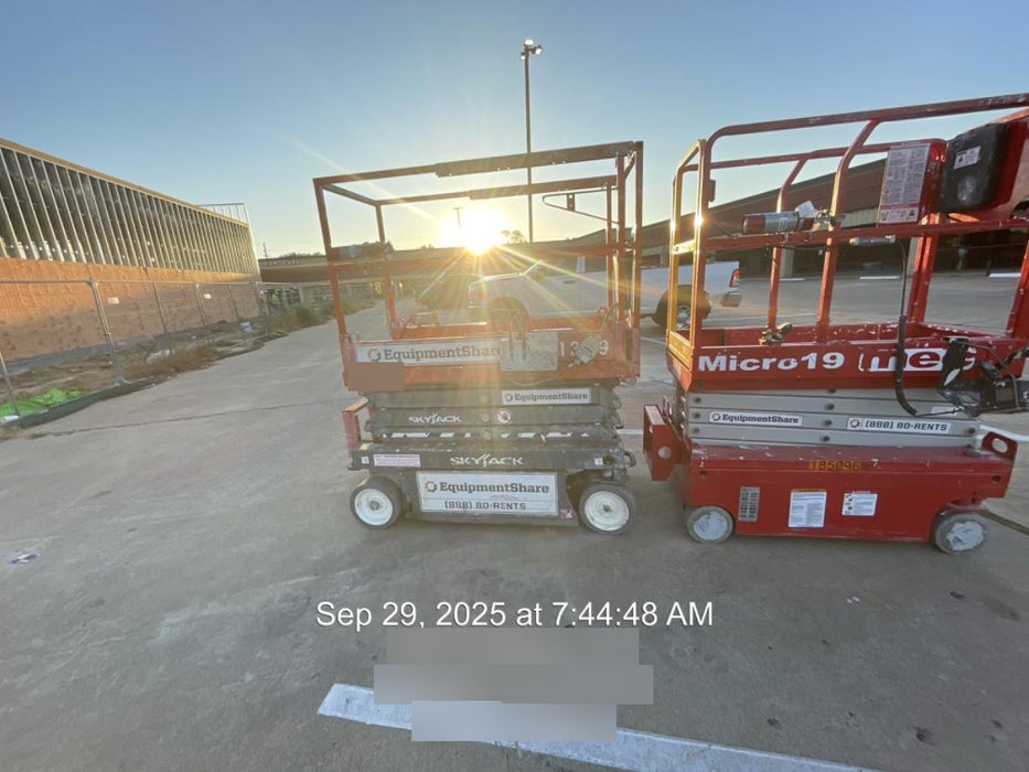 2019 Skyjack SJIII-3219 Standard Options