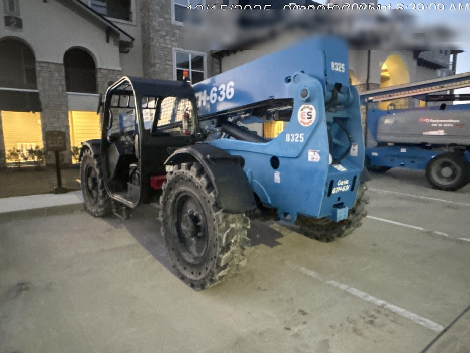 2018 Genie GTH-636 Genie GTH-636 w/Open ROPS, Solid Tires, Work Light/Beacon, 48" Carriage and Forks