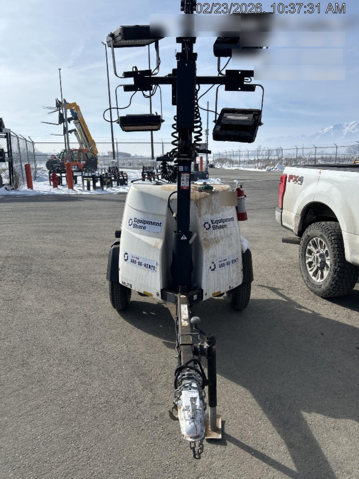 2024 Generac MLT2 Diesel, Flex Switch 120V Input, Powerzone Controller, 
(4) 320W LED Lights, 4kW Generator, 39.9 Gal Fuel Tank, 2" Ball, T3