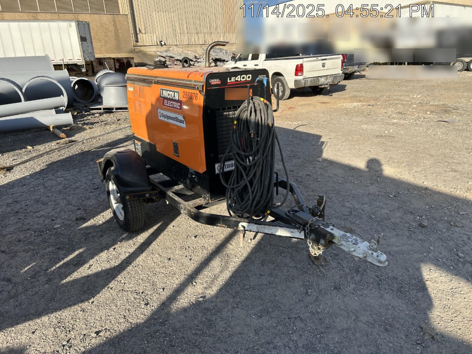 2022 Lincoln Electric LE400 Kubota V1505, Trlr, Cable Rack, Light Kit, ES Decals, T3