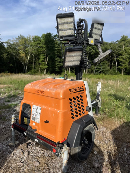 2023 Generac MLT2 Diesel, Flex Switch 120V Input, Powerzone Controller, 
(4) 320W LED Lights, 4kW Generator, 39.9 Gal Fuel Tank, 2" Ball, T3