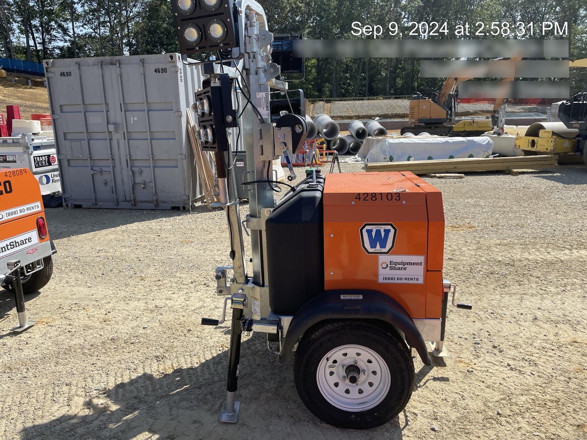 2024 Wanco WLTT-4MM4K Diesel, Deep Sea Controller, Shore Power Plug, Auto Start, (4) 350W LED Floodlights, 4kW Generator, 60 Gal Fuel Tank, 2" Ball, T3
