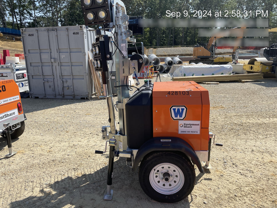 2024 Wanco WLTT-4MM4K Diesel, Deep Sea Controller, Shore Power Plug, Auto Start, (4) 350W LED Floodlights, 4kW Generator, 60 Gal Fuel Tank, 2" Ball, T3
