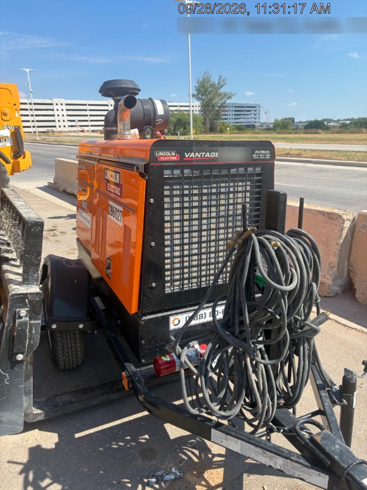 2022 Lincoln Electric Vantage 549X Crosslink Technology, Trailer Mounted, ES Decals, T3