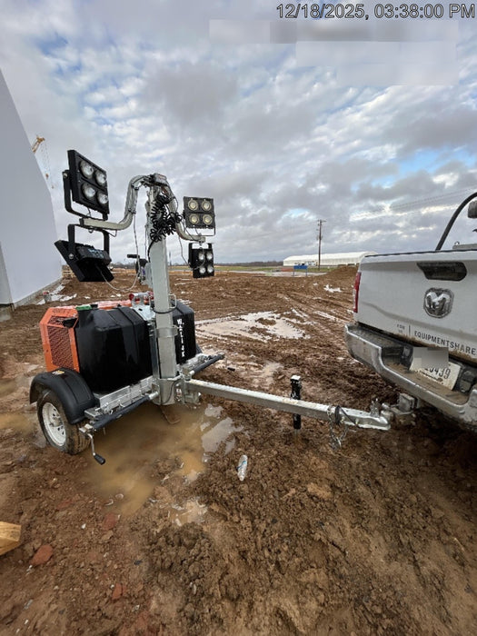 2024 Wanco WLTT-4MM4K Diesel, Mitsubishi L2E, 9.0HP @1800 rpm, Deep Sea Controller, Shore Power Plug, Auto Start, (4) 350W LED Floodlights, 4kW Generator, 60 Gal Fuel Tank, 2" Ball, T3