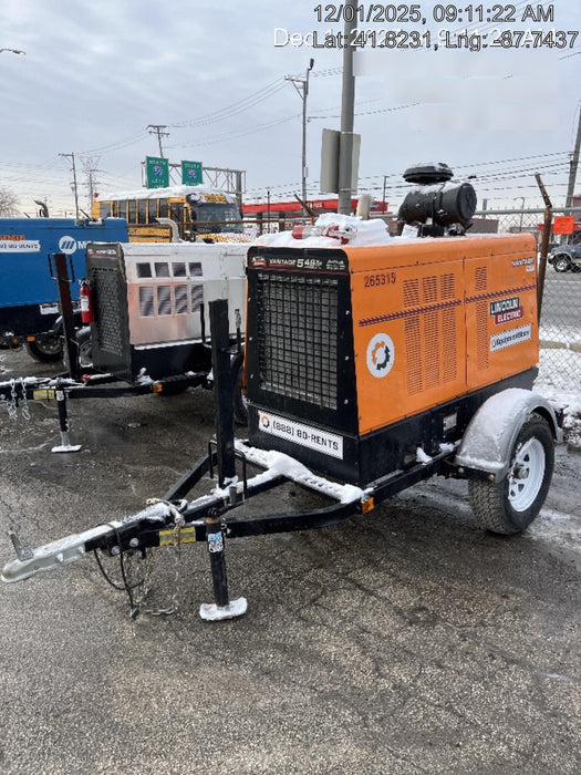 2022 Lincoln Electric Vantage 549X Crosslink Technology, Trailer Mounted, ES Decals, T3