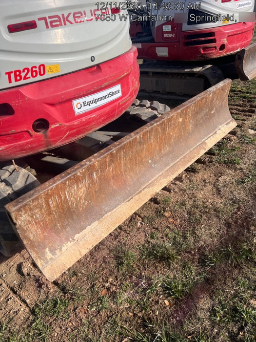 2019 Takeuchi TB260 Takeuchi TB260 Canopy w/Rubber Tracks, Auxiliary Hydraulics, Standard Blade, Manual QC
