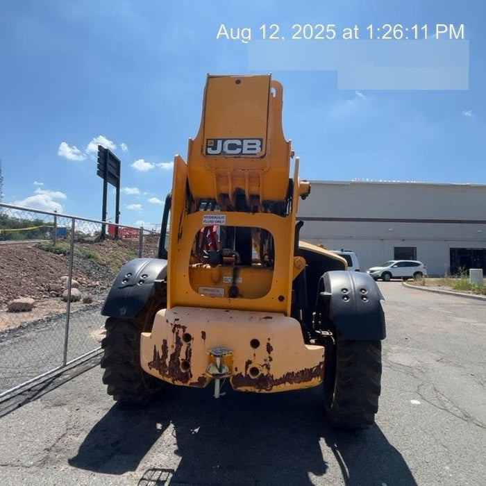 2019 JCB 512-56 Canopy, 74 HP, Solid Tires, STD Worklight, Beacon, Aux Hydraulics, Lifting Eye, Back up Alarm 66" Carriage, 60" Forks