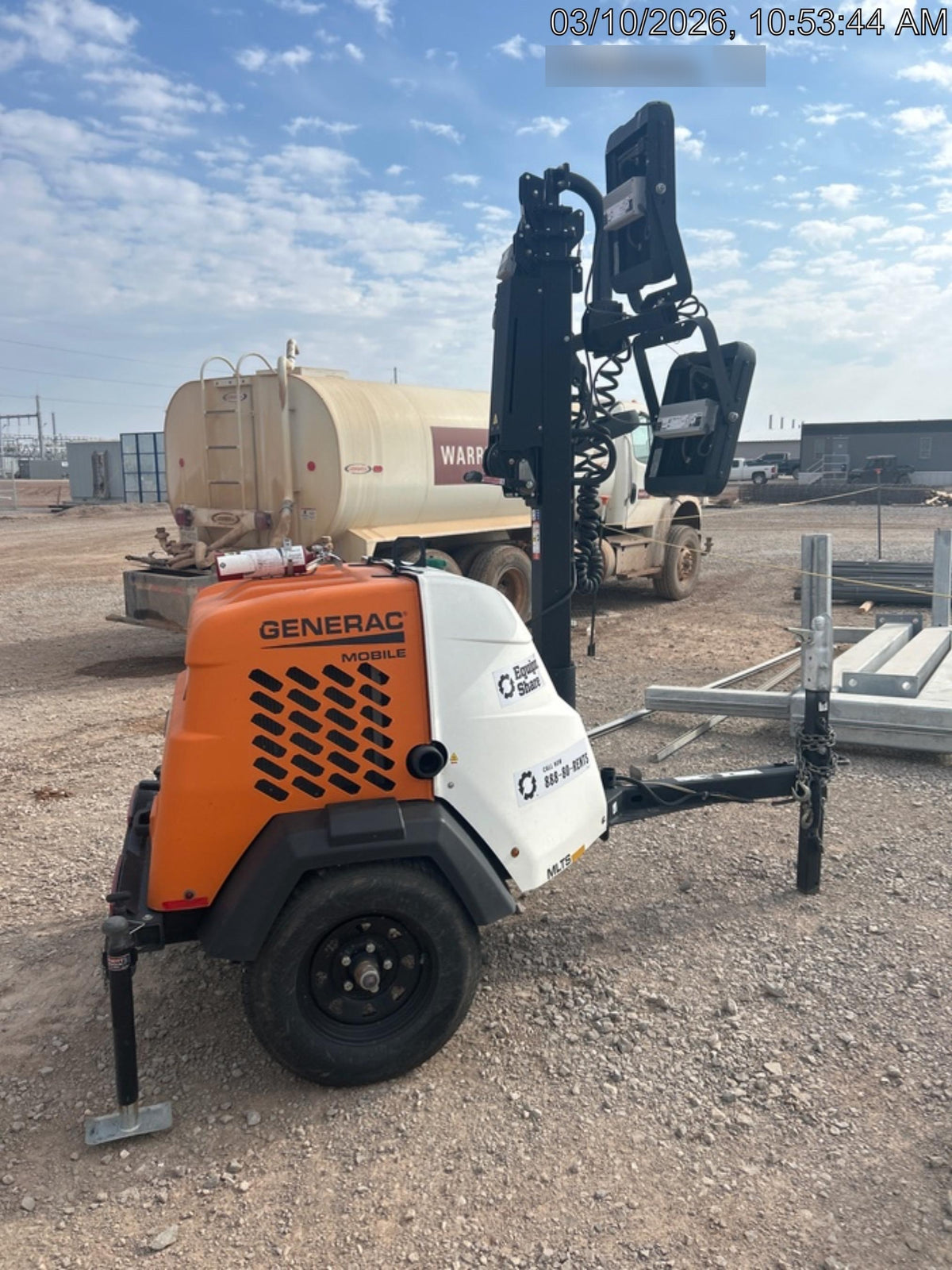 2024 Generac MLT2 Diesel, Flex Switch 120V Input, Powerzone Controller, 
(4) 320W LED Lights, 4kW Generator, 39.9 Gal Fuel Tank, 2" Ball, T3