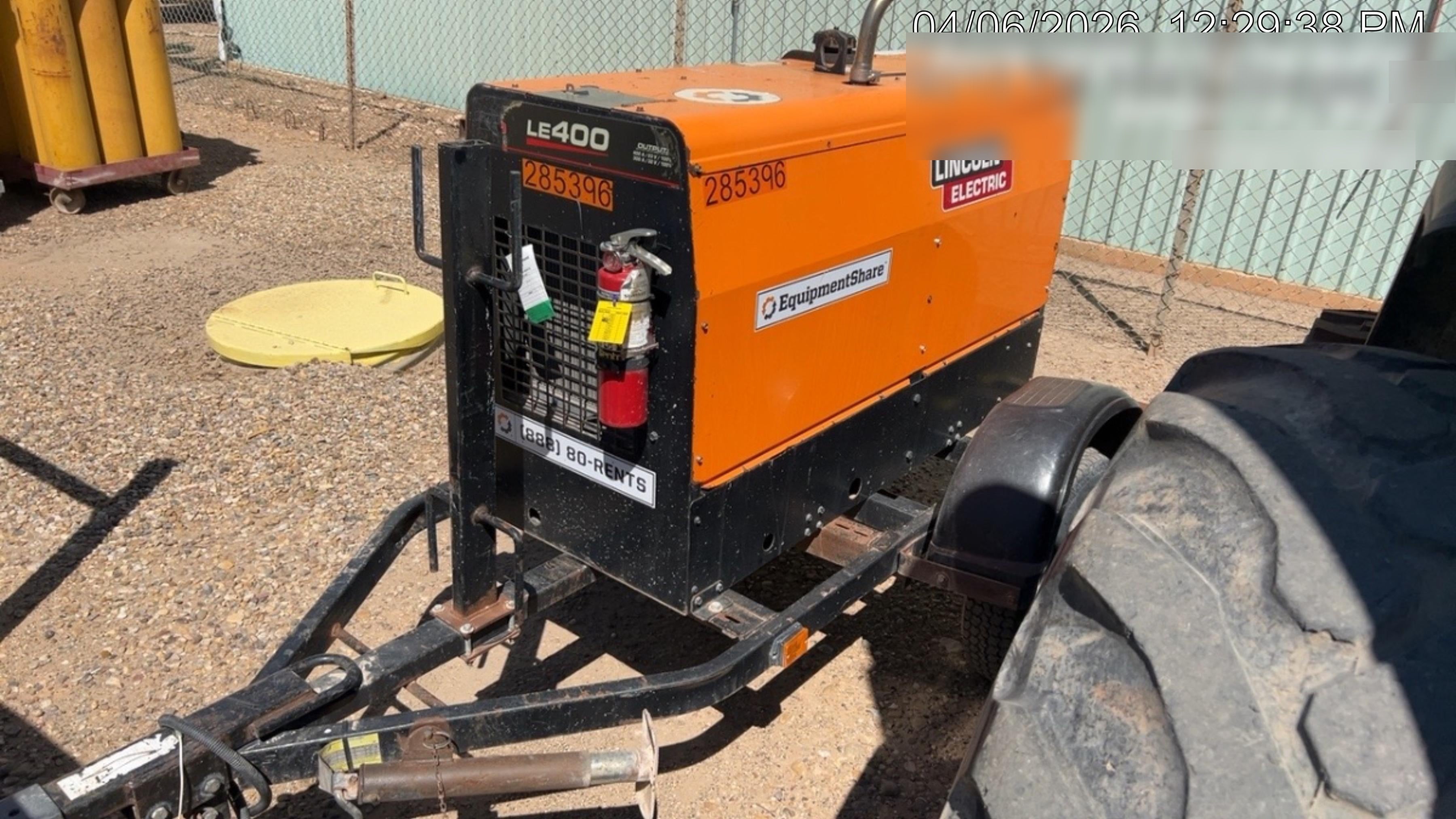2022 Lincoln Electric LE400 Kubota V1505, Trlr, Cable Rack, Light Kit, ES Decals, T3