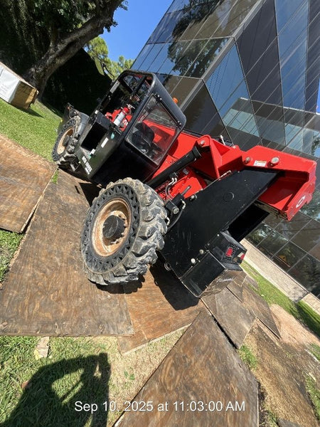 2019 Manitou MTA10055 Canopy, 120 HP, Solid Tires, Work Lights, Lift Hook, Auxiliary Hydraulics w/66" Carriage and 60" Forks