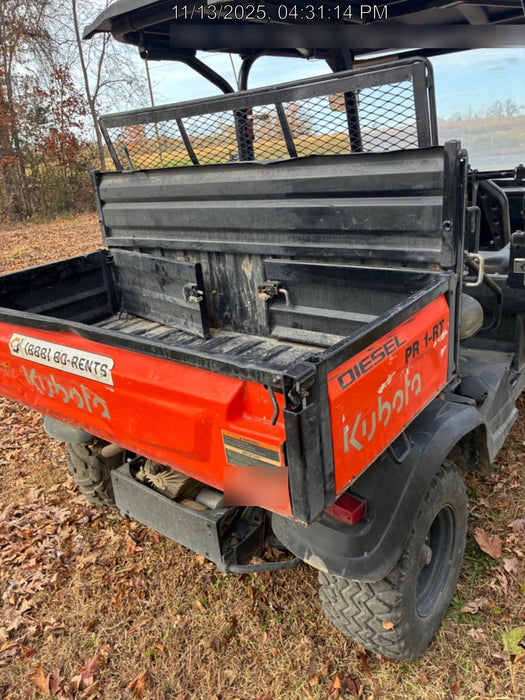 2021 Kubota RTV-X1140W-H Plastic Canopy, Windshield Acrylic Clear, LED Strobe Light, Wire Harness Kit, Back up Alarm